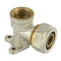 Brass compression Wall plate elbows